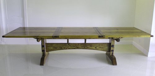 rustic dining table